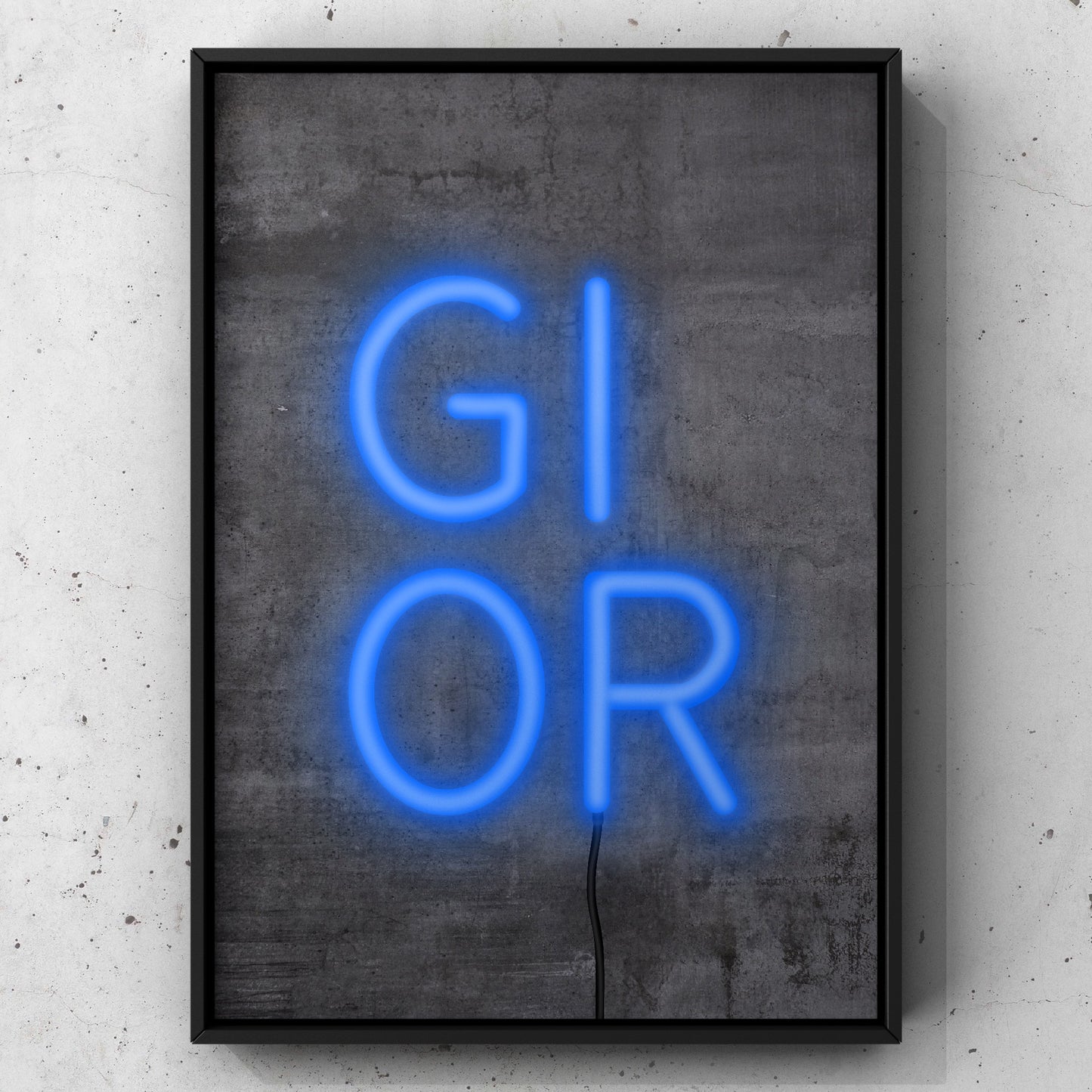 Gi Or Neon Sign Print | Yorkshire Slang | A5 A4 A3