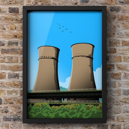 Sheffield Cooling Towers | Sheffield Print | A5 A4 A3