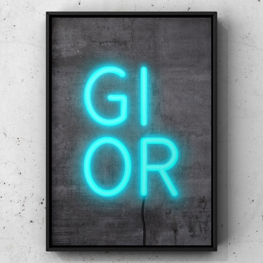 Gi Or Neon Sign Print | Yorkshire Slang | A5 A4 A3