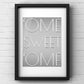 Home Sweet Home Print | Yorkshire Slang | A5 A4 A3