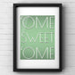 Home Sweet Home Print | Yorkshire Slang | A5 A4 A3