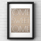 Home Sweet Home Print | Yorkshire Slang | A5 A4 A3