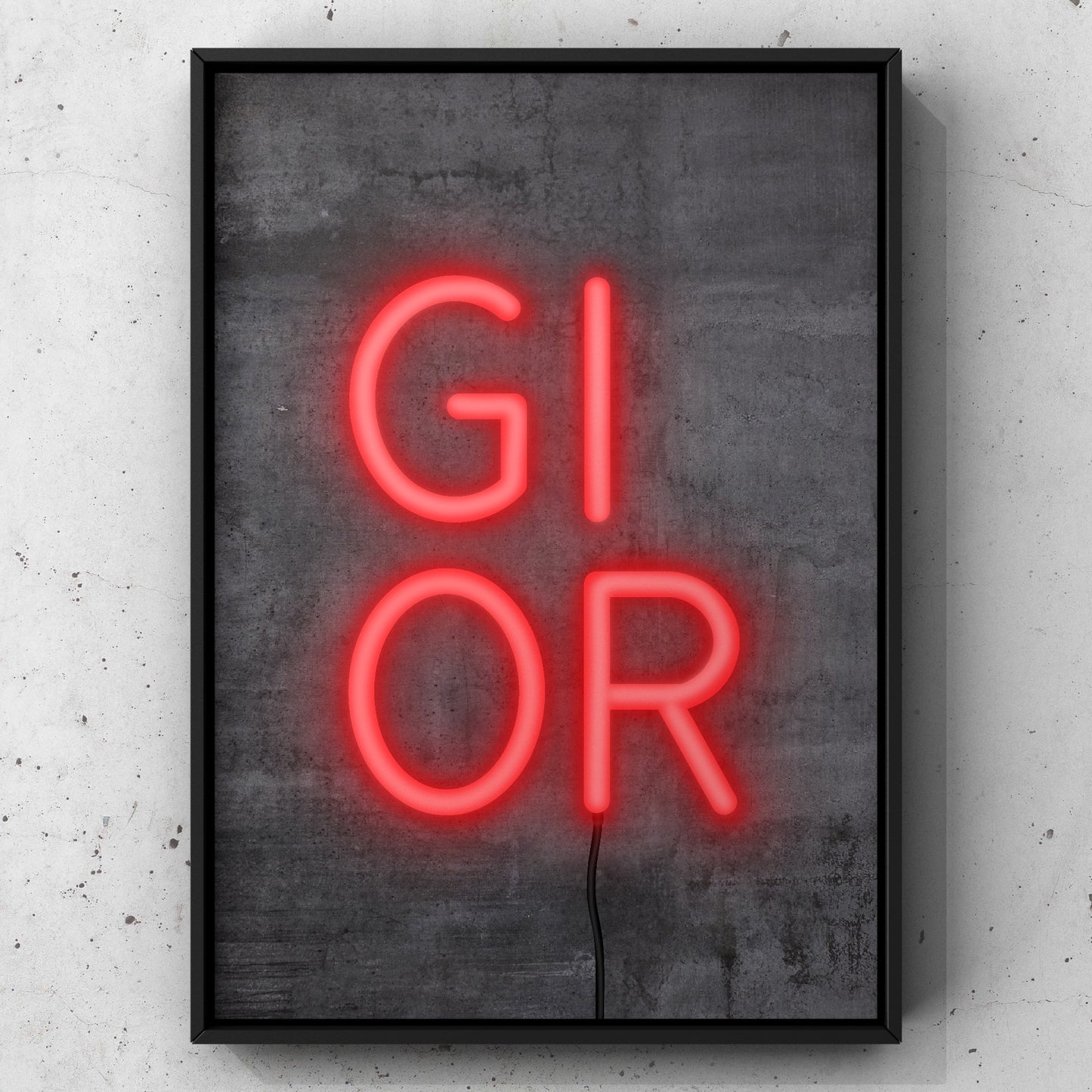 Gi Or Neon Sign Print | Yorkshire Slang | A5 A4 A3