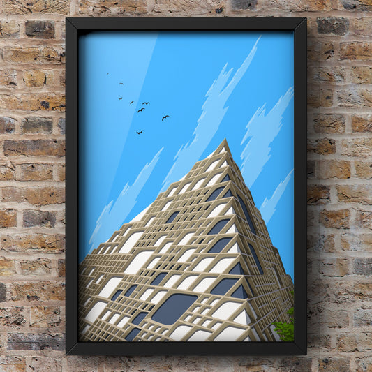 Diamond Building | Sheffield Print | A5 A4 A3