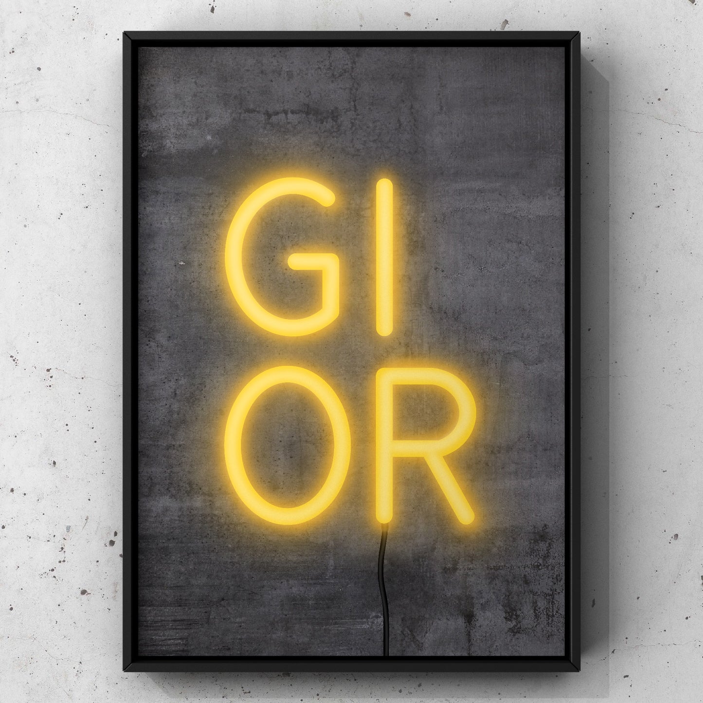 Gi Or Neon Sign Print | Yorkshire Slang | A5 A4 A3