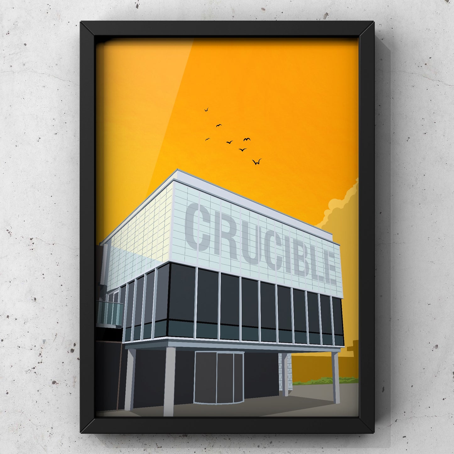 Crucible Theatre | Sheffield Print | A5 A4 A3