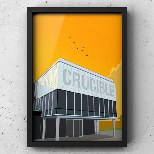 Crucible Theatre | Sheffield Print | A5 A4 A3