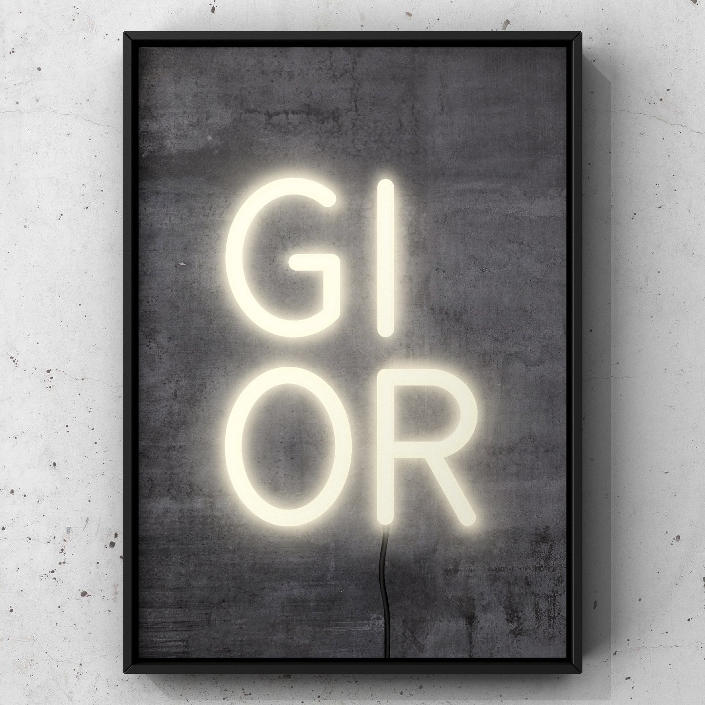 Gi Or Neon Sign Print | Yorkshire Slang | A5 A4 A3