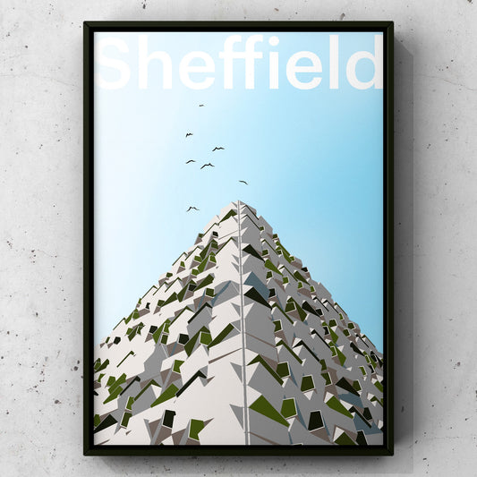 Cheese Grater Car Park | Sheffield Print | A5 A4 A3