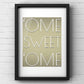 Home Sweet Home Print | Yorkshire Slang | A5 A4 A3