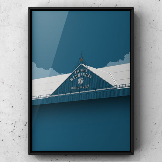 Sheffield Wednesday Ground  Print | Hillsborough Stadium | A5 A4 A3