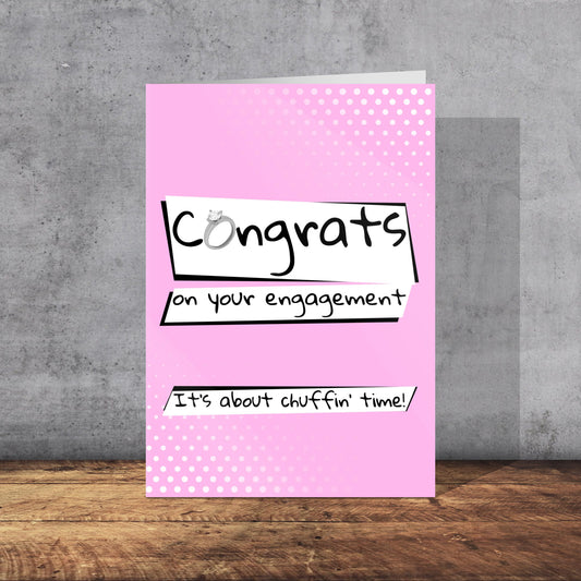 Congratulations On Your Engagement Card | Yorkshire Slang | A5 Card and Envelope