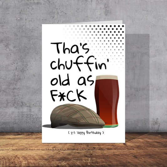 Yorkshire Themed Birthday Card | Yorkshire slang | A5 Card and Envelope